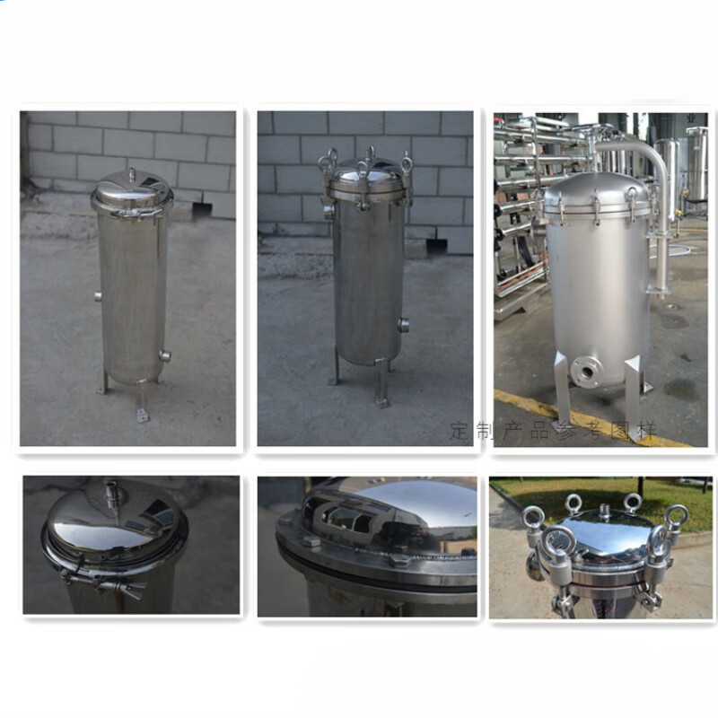 304不銹鋼井水廢水污水家用工業(yè)大流量前置柴油精密布袋式過濾器 LK-1普通法蘭